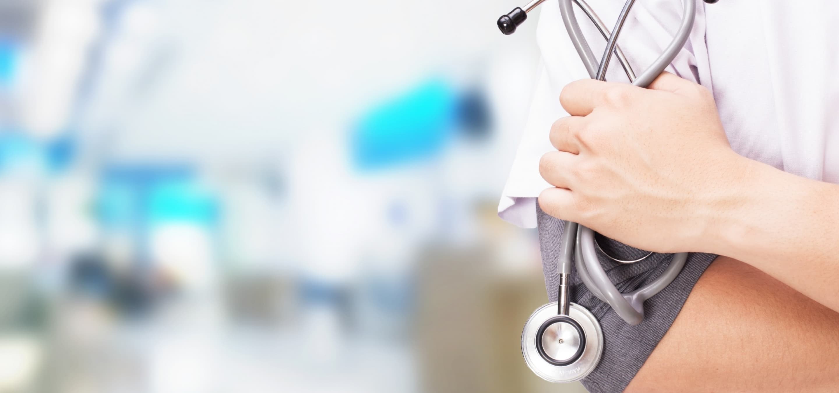 Podiatrist holding a stethoscope